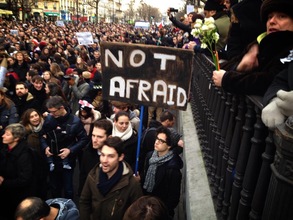 Paris march of millions. #CharlieHebdo