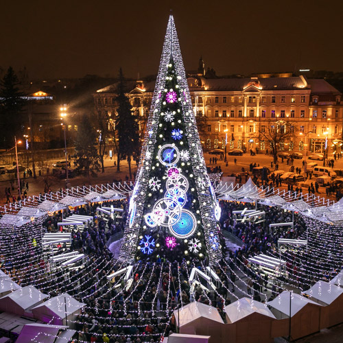 Вильнюс попал в топ-25 городов с самыми красивыми рождественскими&nbsp;ёлками